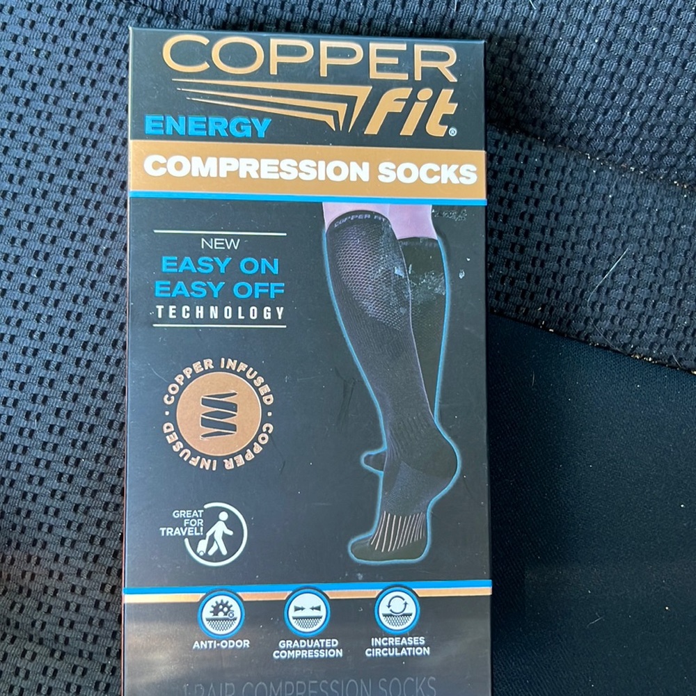 Copper Fit compression socks, new in box